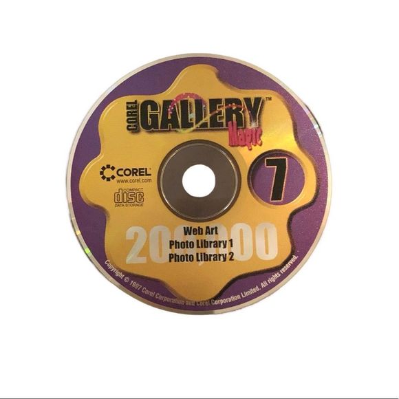 Corel Gallery Magic 200,000 Clipart 8 CDs boxset (Win31) (1998) (Eng). N… - Picture 10 of 11